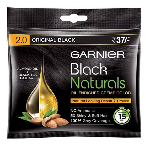 garnier black natural hair colour|garnier jet black hair dye.